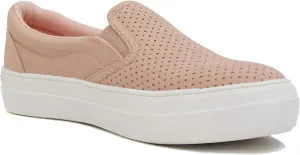 Soda Flat Women Shoes Slip On Loafers Casual Sneakers Memory Foam Insoles Hidden Platform/Flatform Round Toe Croft-G
