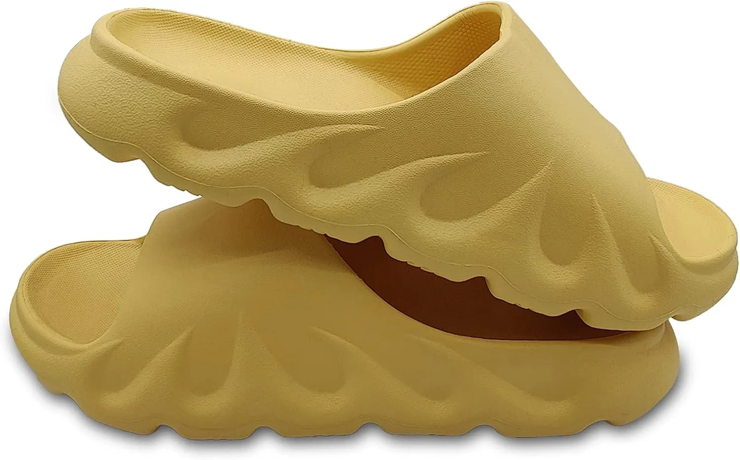 Solaud Men's And Women's Home Slippers Quick-Drying Shower Non-Slip Sandals Open-Toe Soft Thick Bottom Massage Pool Fitness Indoor and Outdoor Slippers