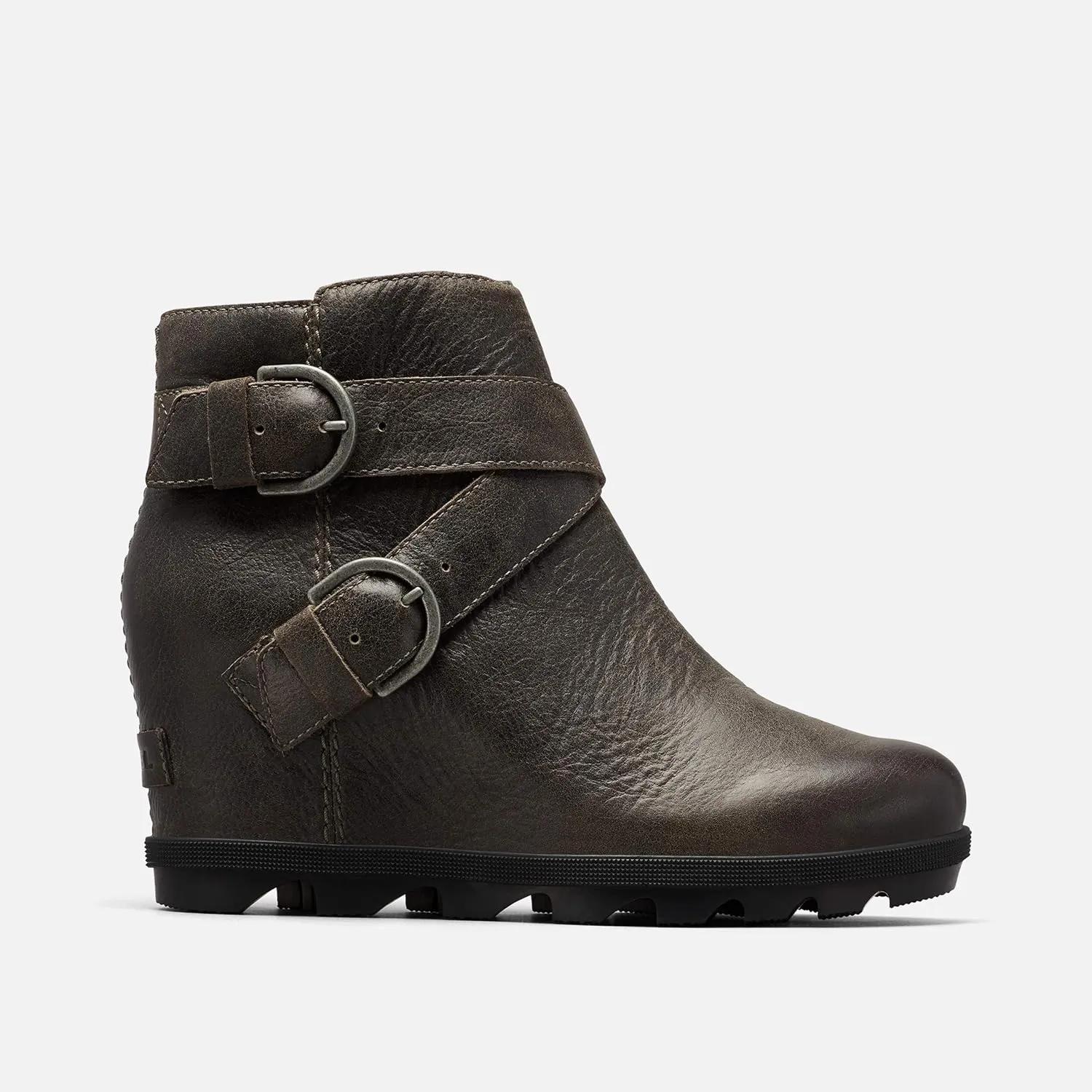 Sorel Women's Joan of Arctic Wedge II Buckle Boot - Light Rain - Waterproof