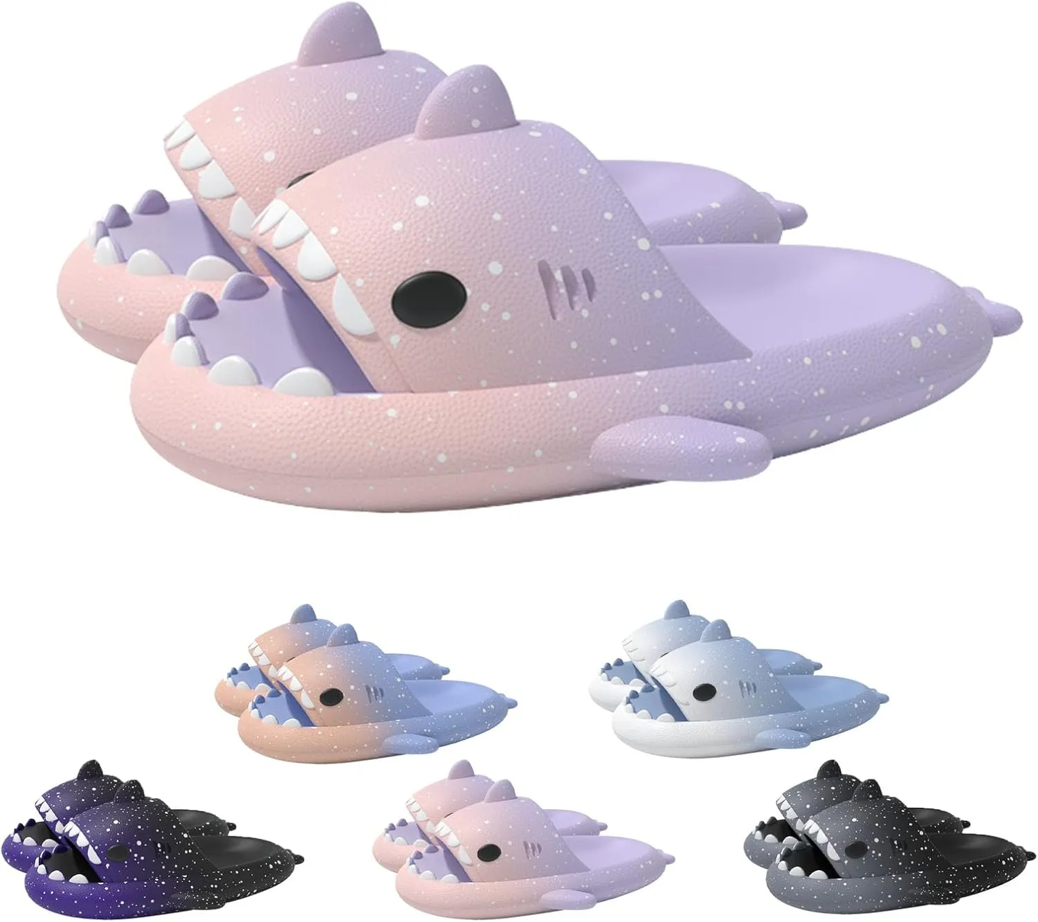 Spotted Starlight Shark Slippers, Original Cloud Shark Slippers, Gradient Cloud Shark Slippers Unise