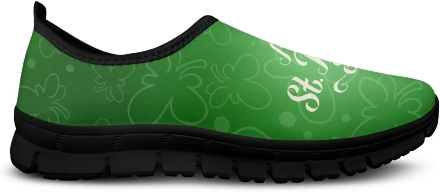 St. Patrick's Day Loafers for Women Tennis Sneakers for Women Slip-on Fashion Trekking Shoes Casual Loafers Flat for Hikking