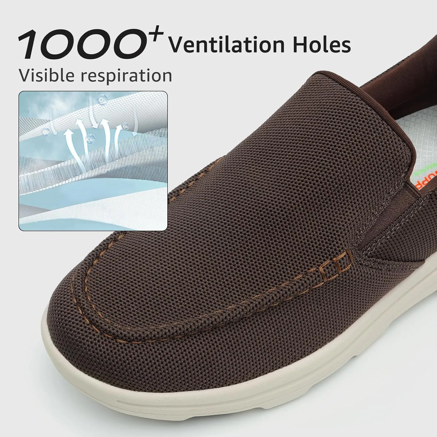 STQ Orthopedic Shoes for Men Casual Slip on Sneakers for Plantar Fasciitis Relief