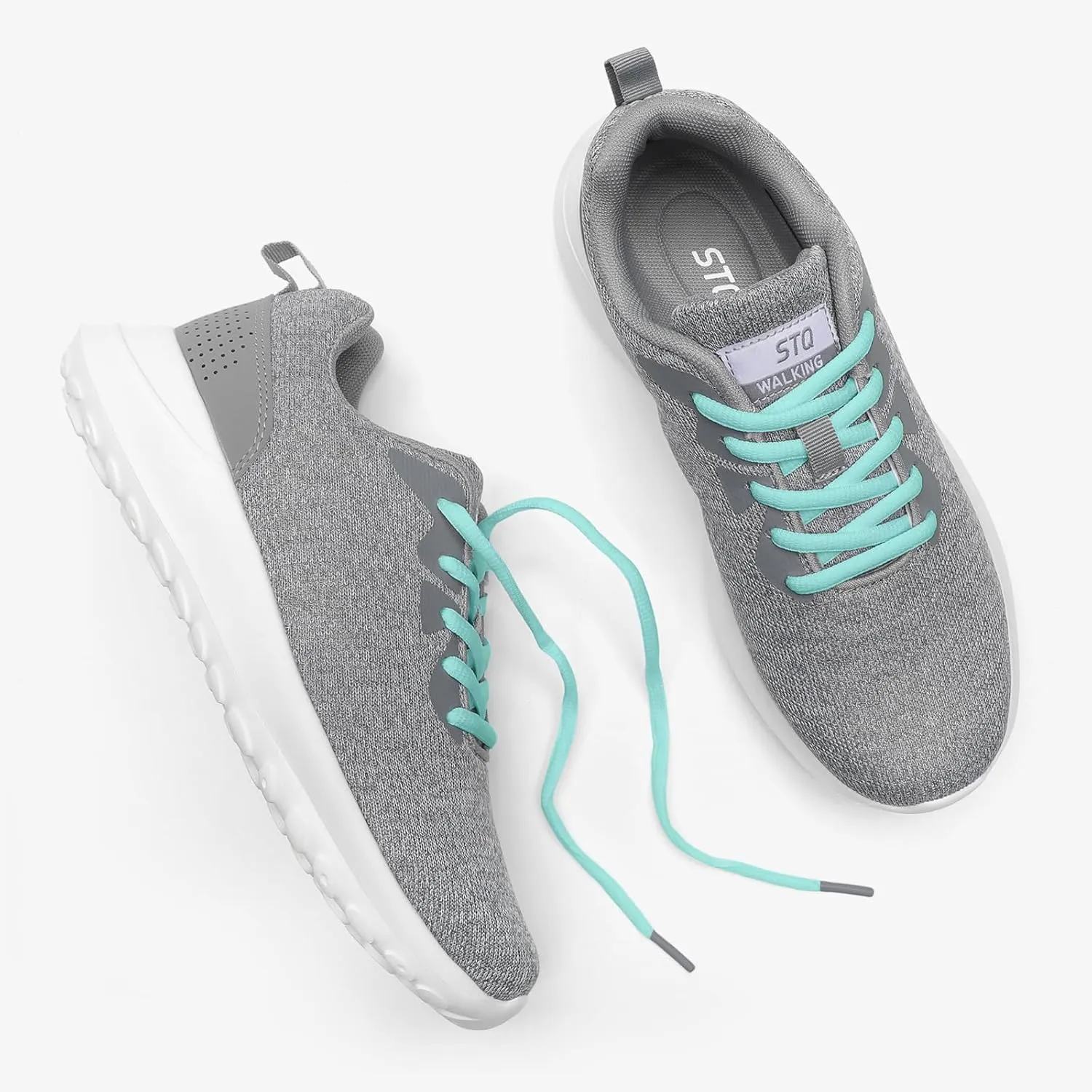 STQ Womens Water Resistant Walking Shoes with Arch Support Athletic Tennis Sneakers