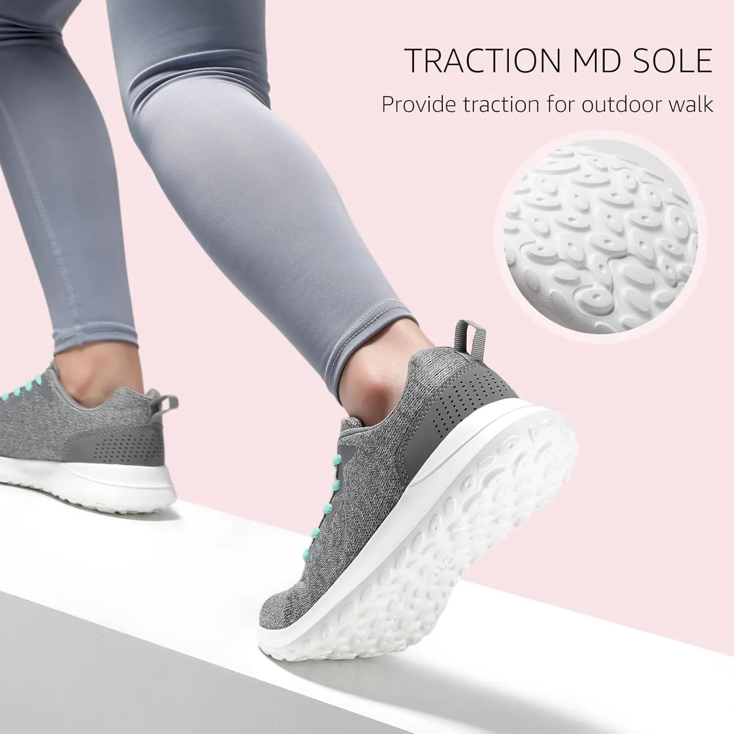STQ Womens Water Resistant Walking Shoes with Arch Support Athletic Tennis Sneakers
