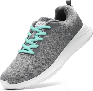 STQ Womens Water Resistant Walking Shoes with Arch Support Athletic Tennis Sneakers