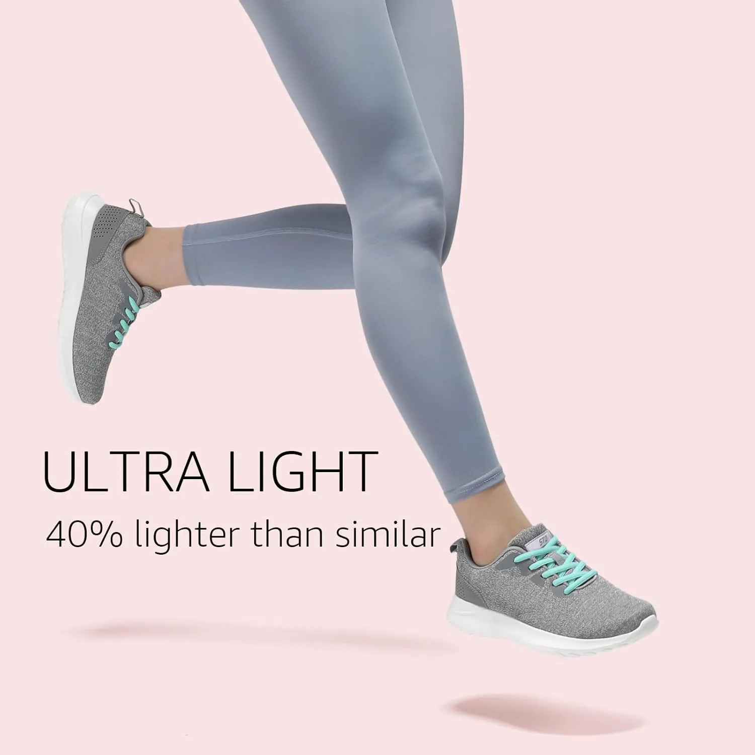 STQ Womens Water Resistant Walking Shoes with Arch Support Athletic Tennis Sneakers