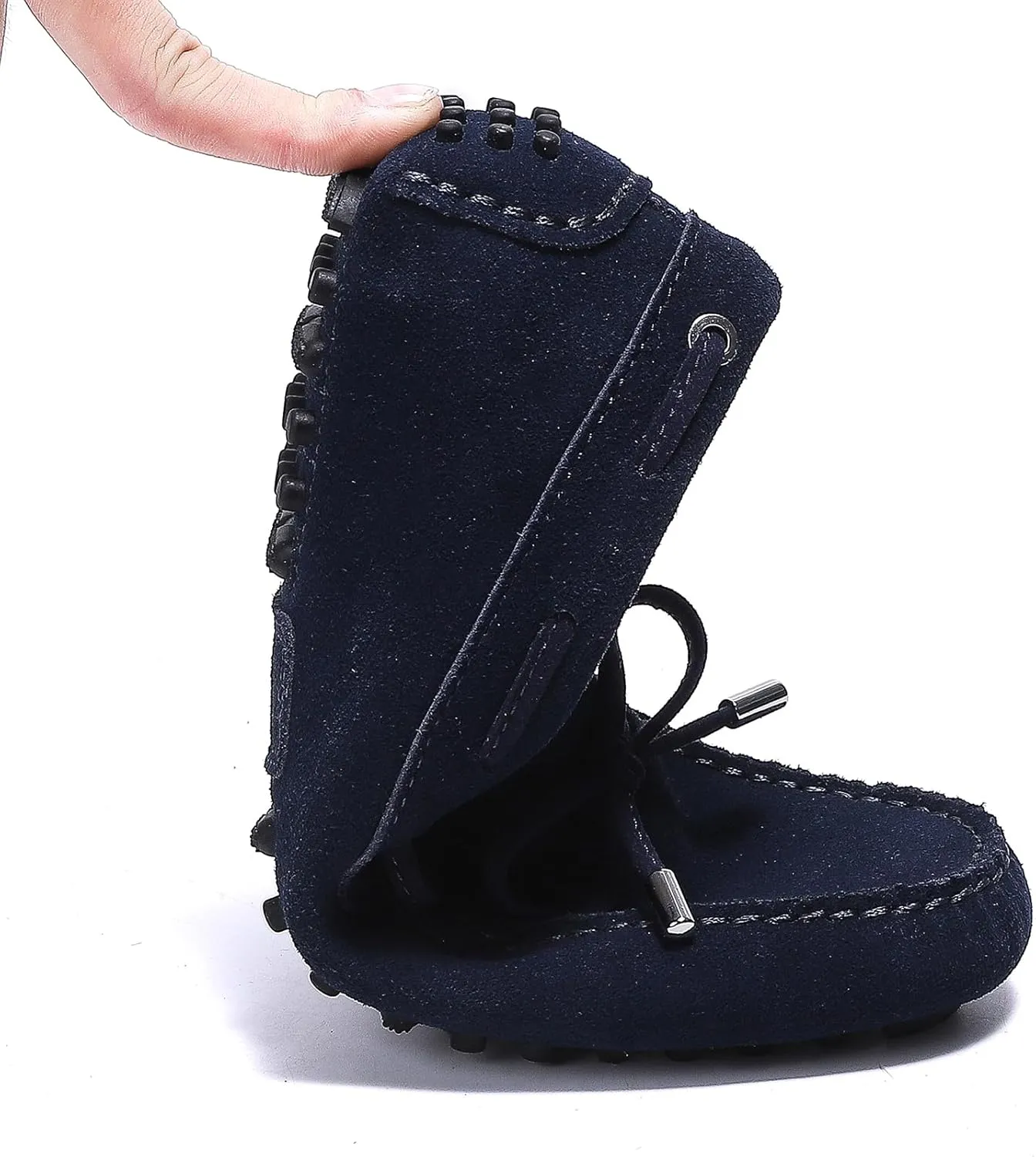 Stratuxx Kaze Women's Penny Loafers Driving Moccasins Comfort Boat Shoes Cow Suede Casual Slip-On Loafers