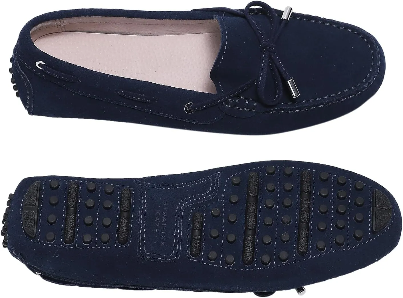 Stratuxx Kaze Women's Penny Loafers Driving Moccasins Comfort Boat Shoes Cow Suede Casual Slip-On Loafers