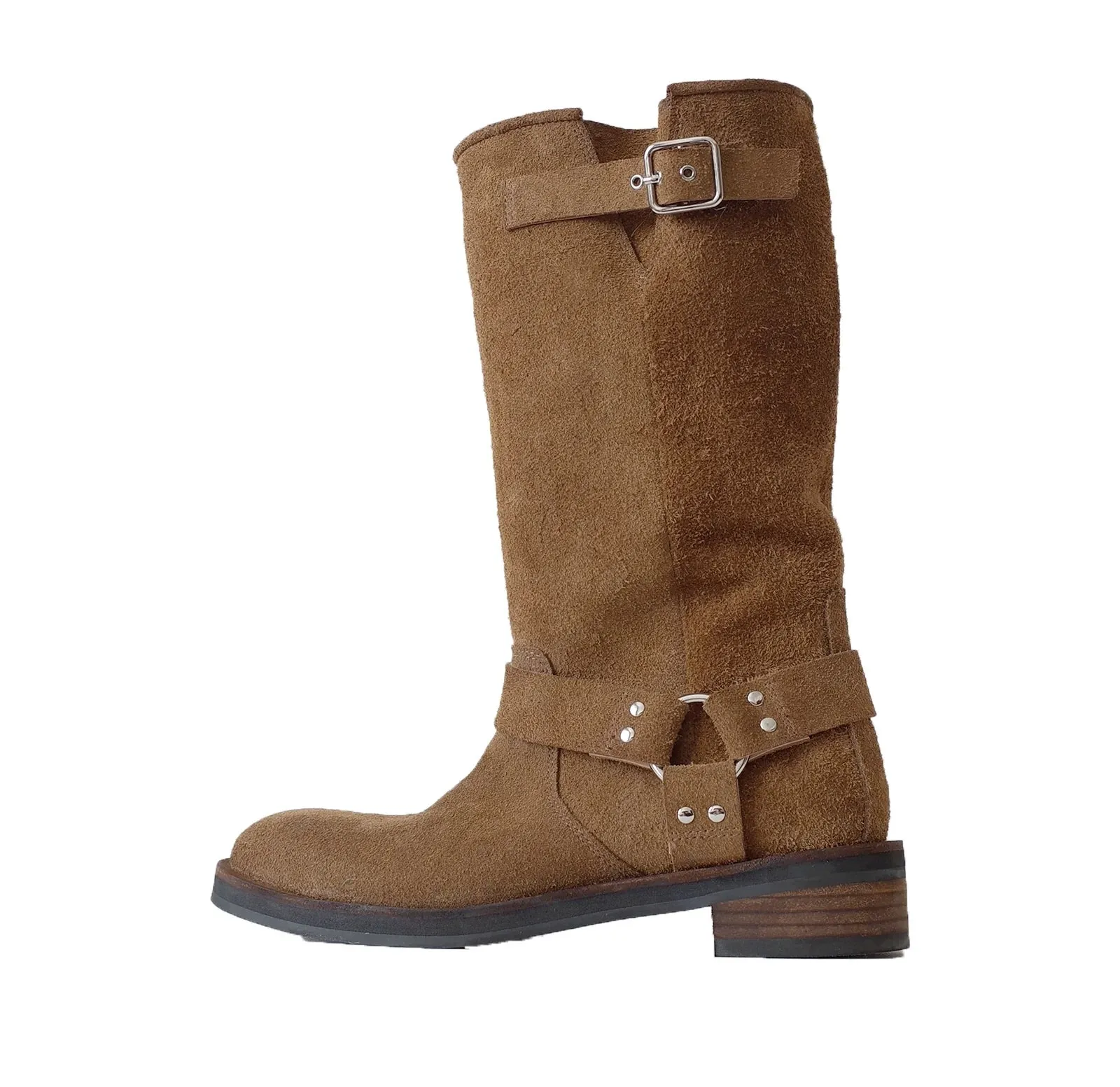 Suede Knight Boots