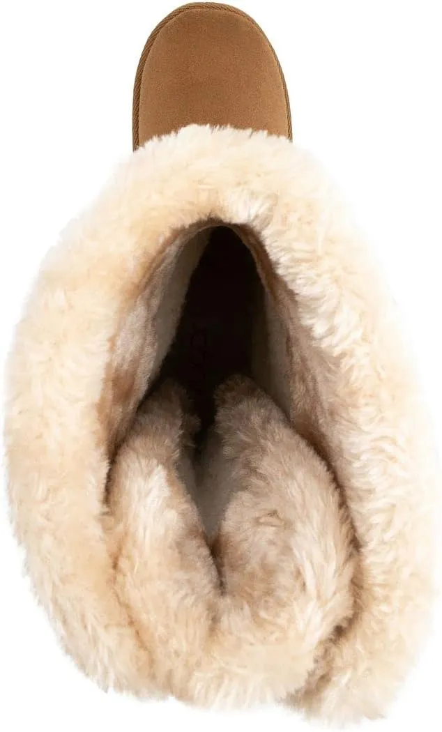 Sugar Womens Panthea Microsuede Faux Fur Winter & Snow Boots