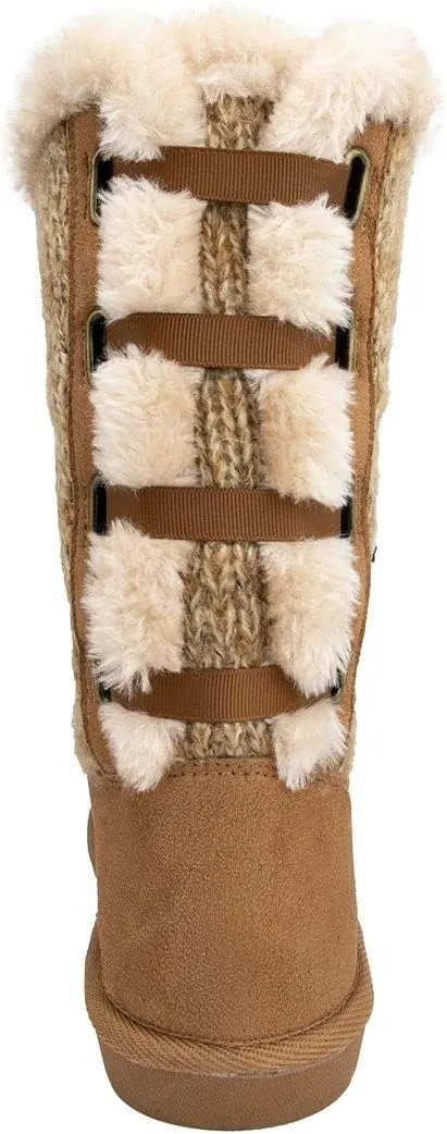 Sugar Womens Panthea Microsuede Faux Fur Winter & Snow Boots