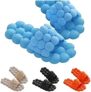 Summer Lychee Slippers Unisex Lychee Sandals Stress Relief Massage Sandals Bathroom Beach Slippers EVA Slides