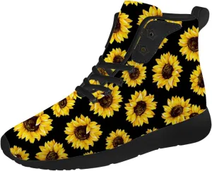 Sunflower Shoes for Men Women High Top Sneakers Casual Shoes Gifts for Girlfriend Boyfriend