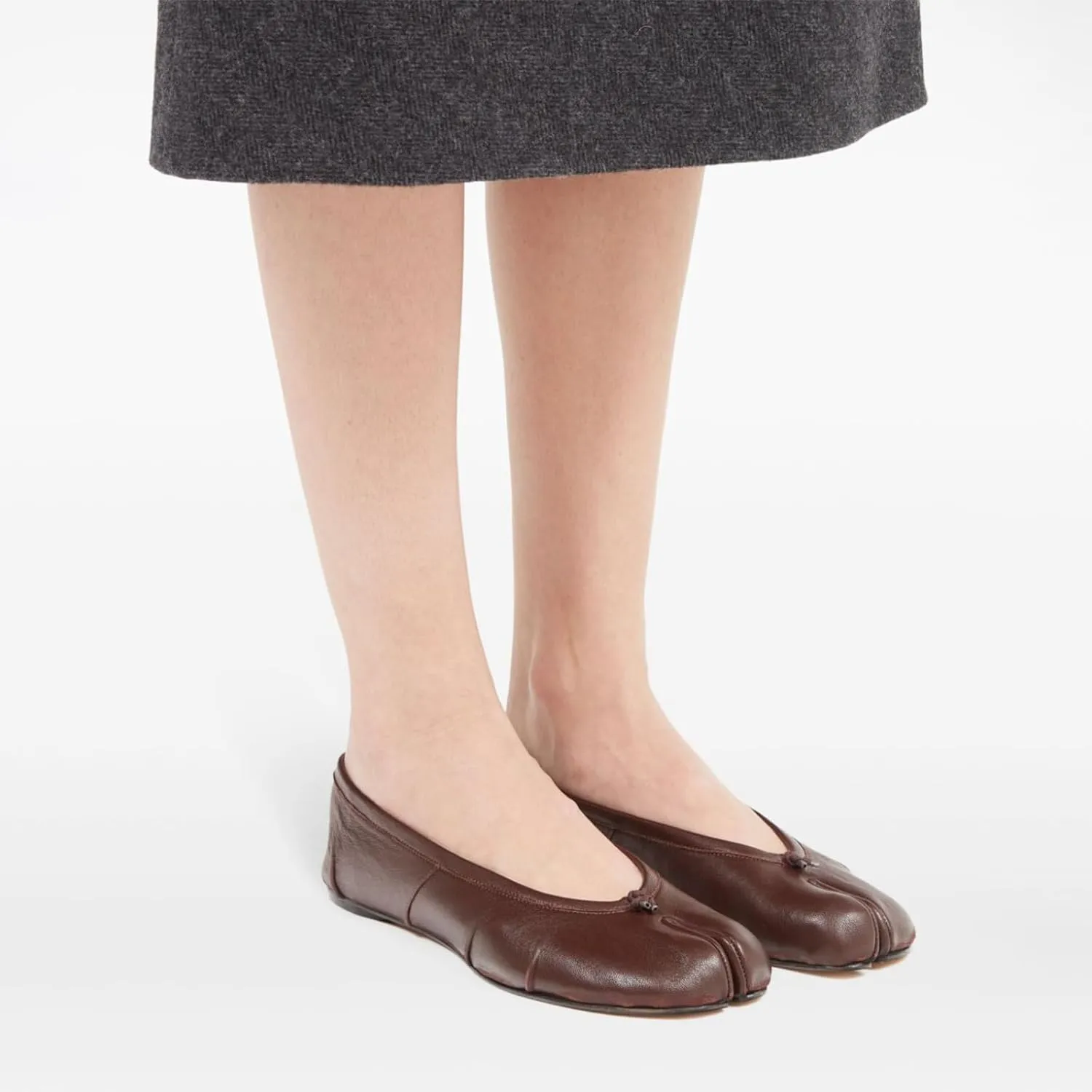 Tabi Ballet Flats for Women Dressy Casual Shoes Split Toe Wide Flats Light Weight Japanese Shoes