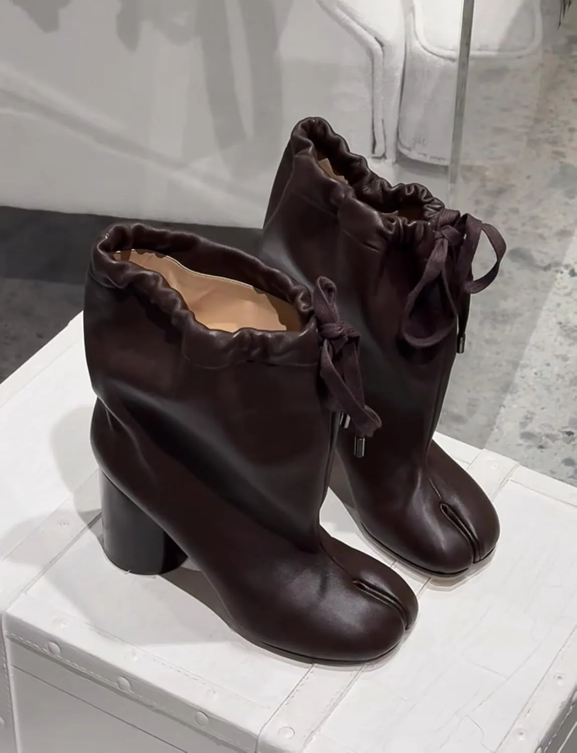 Tabi Shoes Heel Boots Split Toe Slip On Women Non Slip Breathable Booties Cute Emo Y2K Kawaii Fashion Trendy Elegant Dressy Streetwear Parties Spring Summer Fall Outdoors Rave