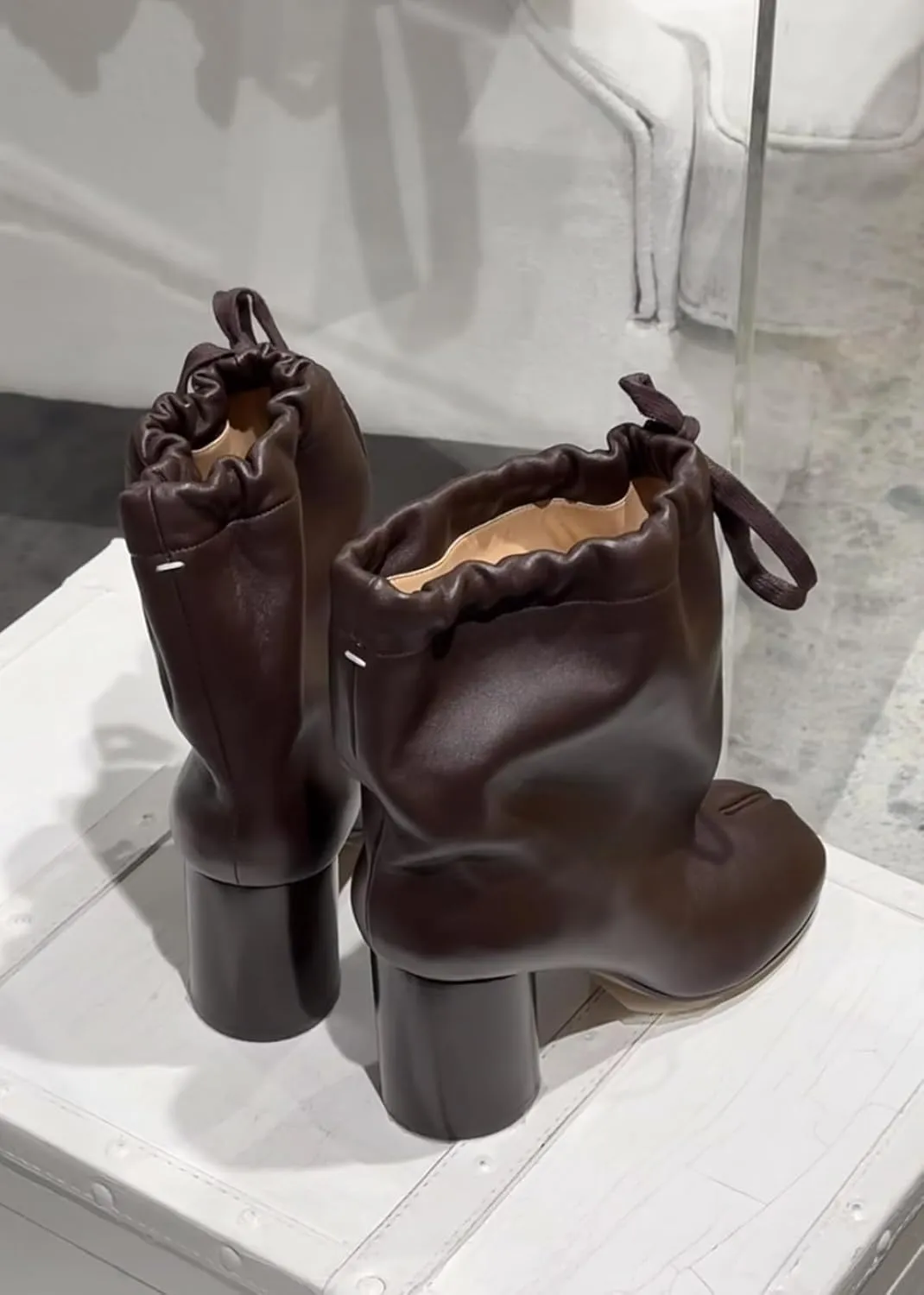Tabi Shoes Heel Boots Split Toe Slip On Women Non Slip Breathable Booties Cute Emo Y2K Kawaii Fashion Trendy Elegant Dressy Streetwear Parties Spring Summer Fall Outdoors Rave