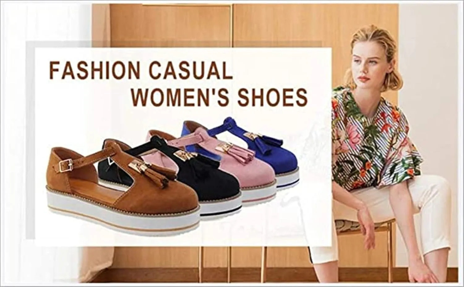 Tassel Sandals for Women Retro Bohemian Gladiator Fringe Casual Sandals Flat Clip Toe Ankle Boots Beach Shoes T-Strap Roman Open-Toe Sandals,Brown,US8/EU40