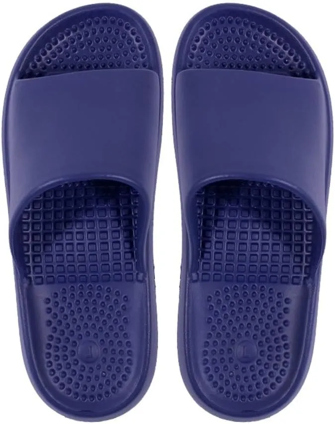 Thick Sole Massage Slippers Acupressure Foot Massager Shoes Reflexology Sandals Gift for Men Women Reduce Feet Neuropathy Pain Relief and Tension(Color:Blue,Size:8.5/9)