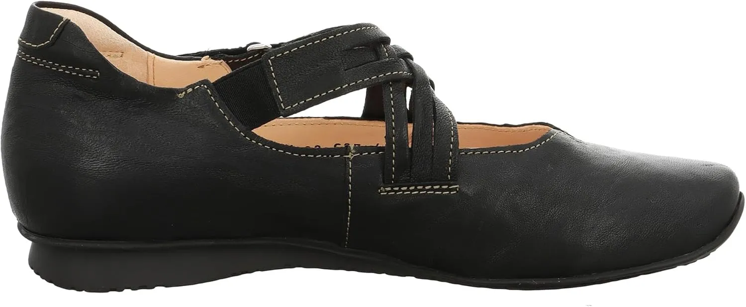 Think! Women's Strappy Ballerinas Ankle Strap Ballet Flats