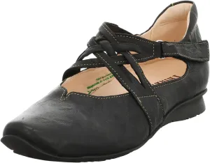 Think! Women's Strappy Ballerinas Ankle Strap Ballet Flats