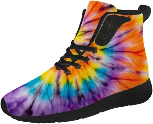 Tie Dye Shoes for Men Women High Top Sneakers Casual Shoes Gifts for Dad Mom