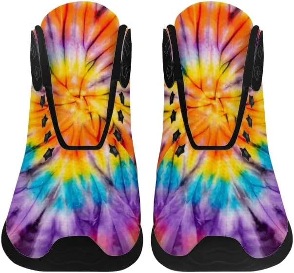 Tie Dye Shoes for Men Women High Top Sneakers Casual Shoes Gifts for Dad Mom