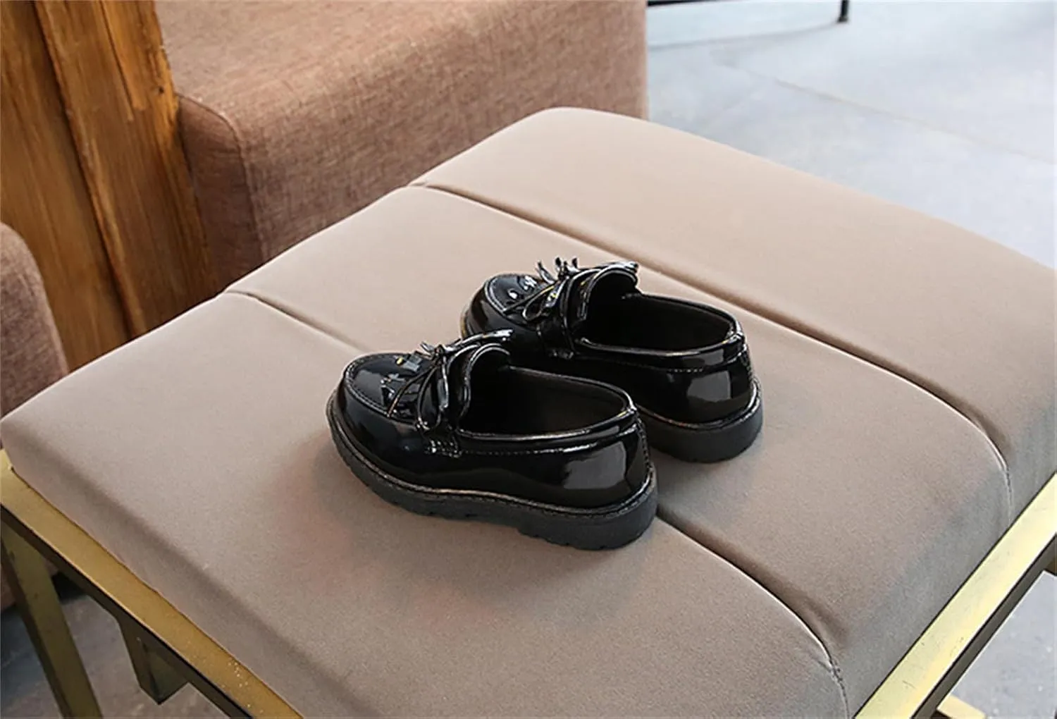 Toddler Boy’s Girl’s Dress Shoes Comfort Lace-Up Oxford School Uniform Shoes Loafer Flats