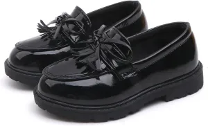 Toddler Boy’s Girl’s Dress Shoes Comfort Lace-Up Oxford School Uniform Shoes Loafer Flats