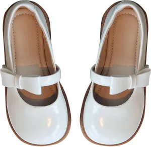 Toddler Girls Dress Shoes Little Girls Loafers School Uniform Mary Jane Flats for Girls Thick Non-Slip Shoes