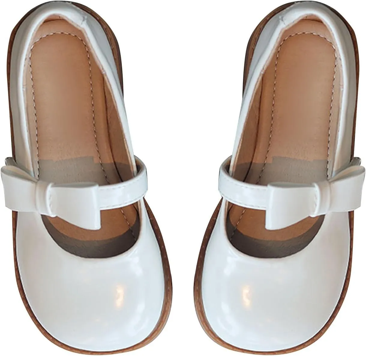 Toddler Girls Dress Shoes Little Girls Loafers School Uniform Mary Jane Flats for Girls Thick Non-Slip Shoes