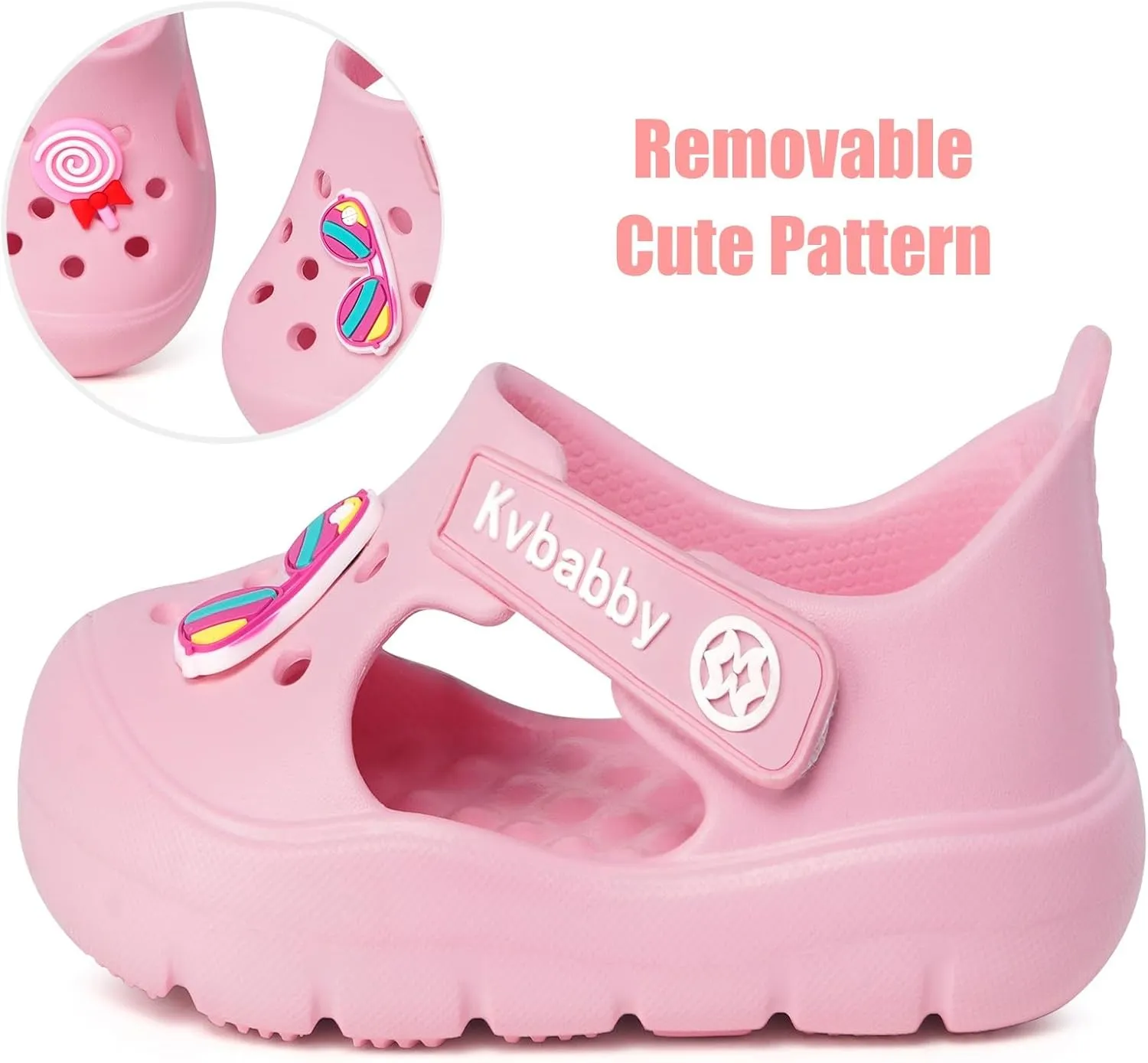 Toddler Kids Garden Clogs Girls Boys Slip On Shoes Baby Cute Summer Water Sandals Infant Lightweight Beach Pool Shoes Indoor Outdoor