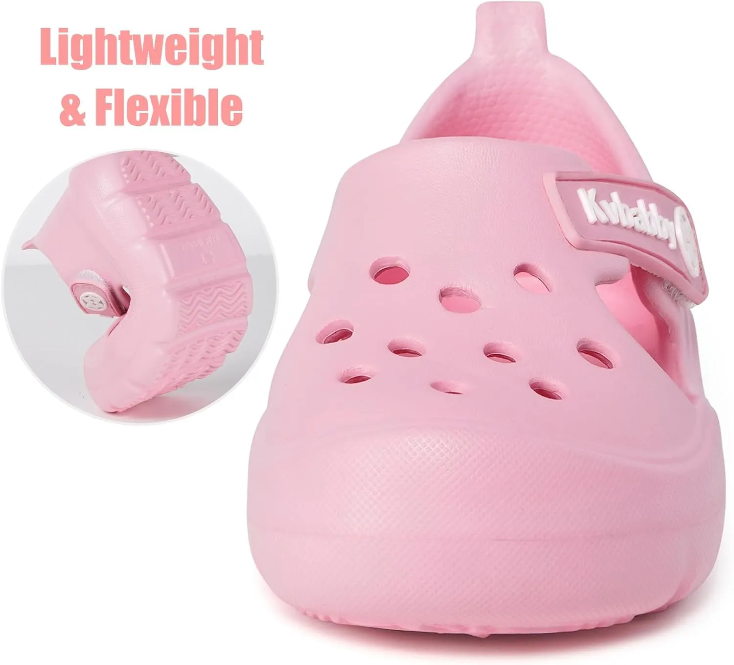 Toddler Kids Garden Clogs Girls Boys Slip On Shoes Baby Cute Summer Water Sandals Infant Lightweight Beach Pool Shoes Indoor Outdoor