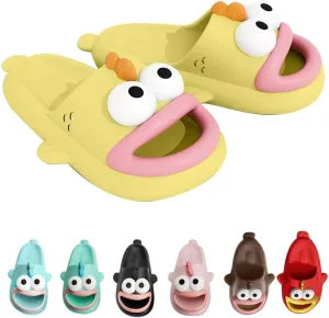 Tongue Slippers Fish Cloud Slides for Women Men Animals Slippers Open Toe Slide Sandals Fish Flops Summer Non-Slip Beach Shower Shoes