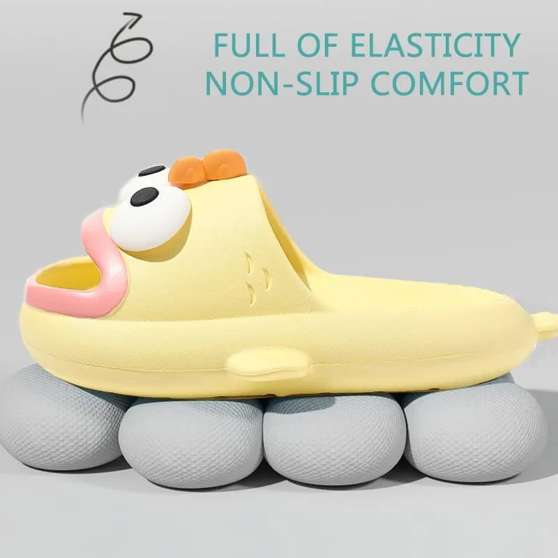 Tongue Slippers Fish Cloud Slides for Women Men Animals Slippers Open Toe Slide Sandals Fish Flops Summer Non-Slip Beach Shower Shoes