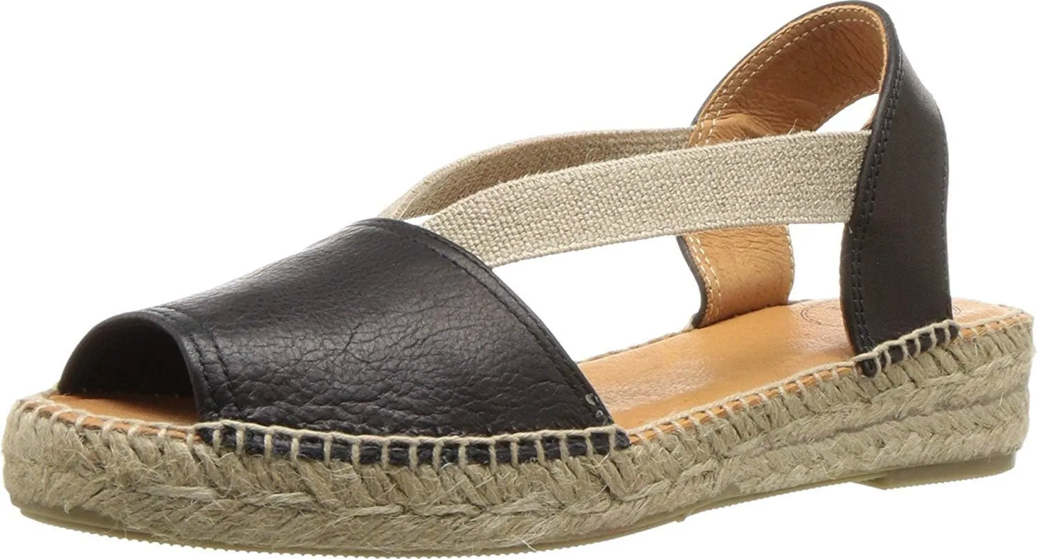 TONI PONS ETNA - Espadrille for Women in Smooth Shades made of leather.