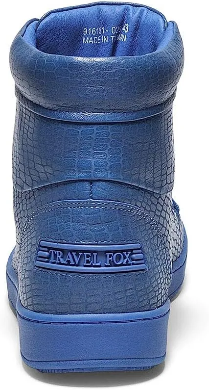 TRAVEL FOX Unisex 900 Nappa Leather Round Toe Lace-Up High-Top Sneakers