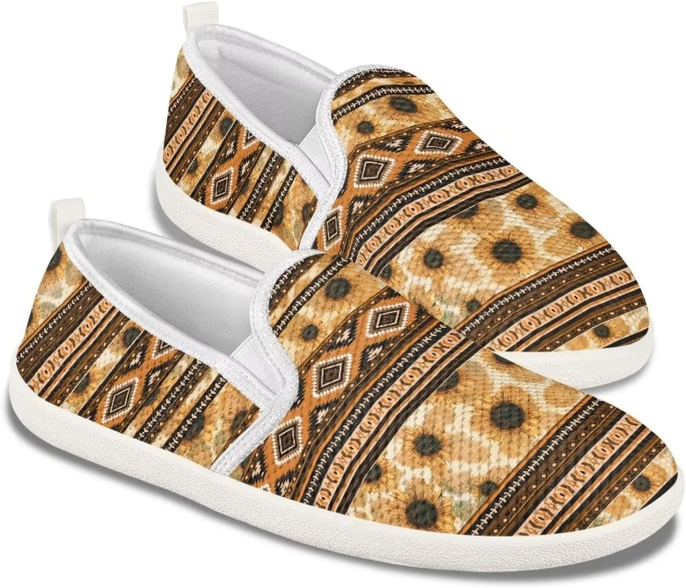 Trendy Womens Flats Shoes Ethnic Style Casual Shoes for Women Slip On Shoes