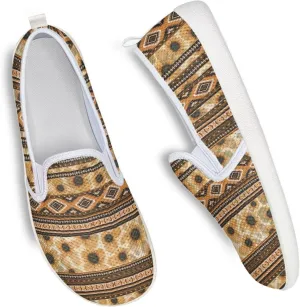 Trendy Womens Flats Shoes Ethnic Style Casual Shoes for Women Slip On Shoes