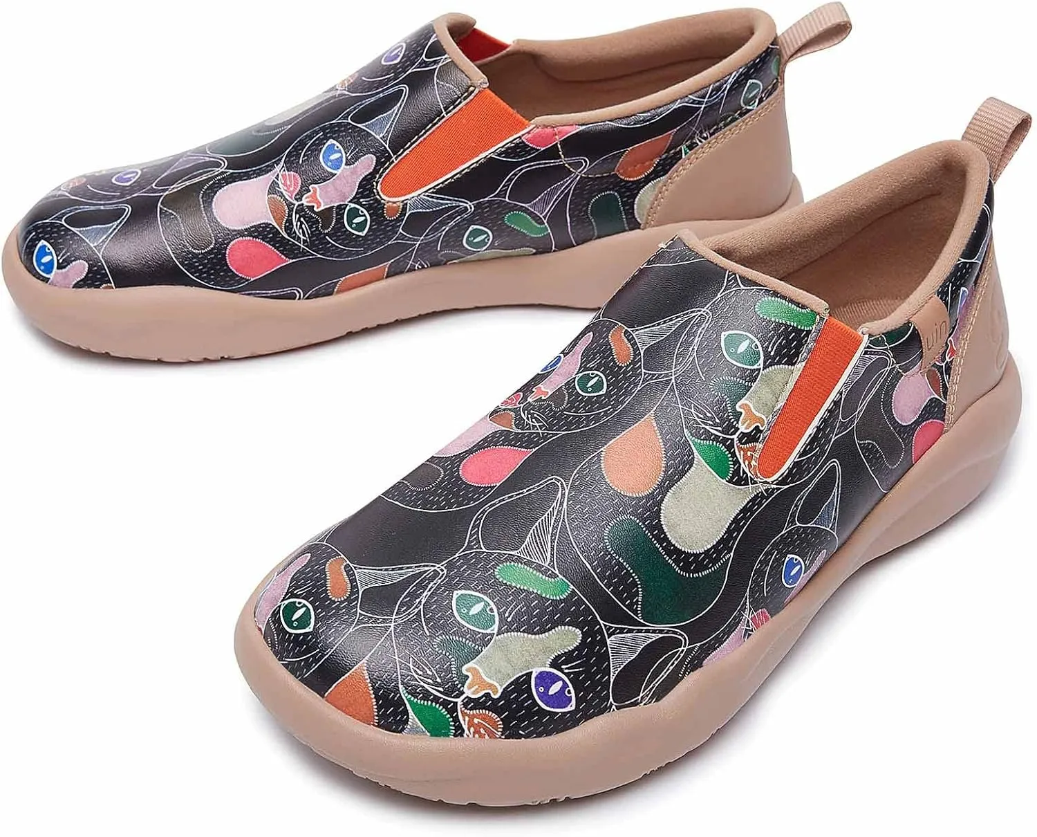 UIN Women's Walking Travel Shoes Slip On Microfiber Casual Loafers Lightweight Comfort Fashion Sneaker