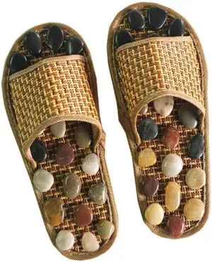 Unisex Acupressure Massage Slippers Sandals Foot Acupoint Massage Shiatsu Arch Pain Relief Shoes