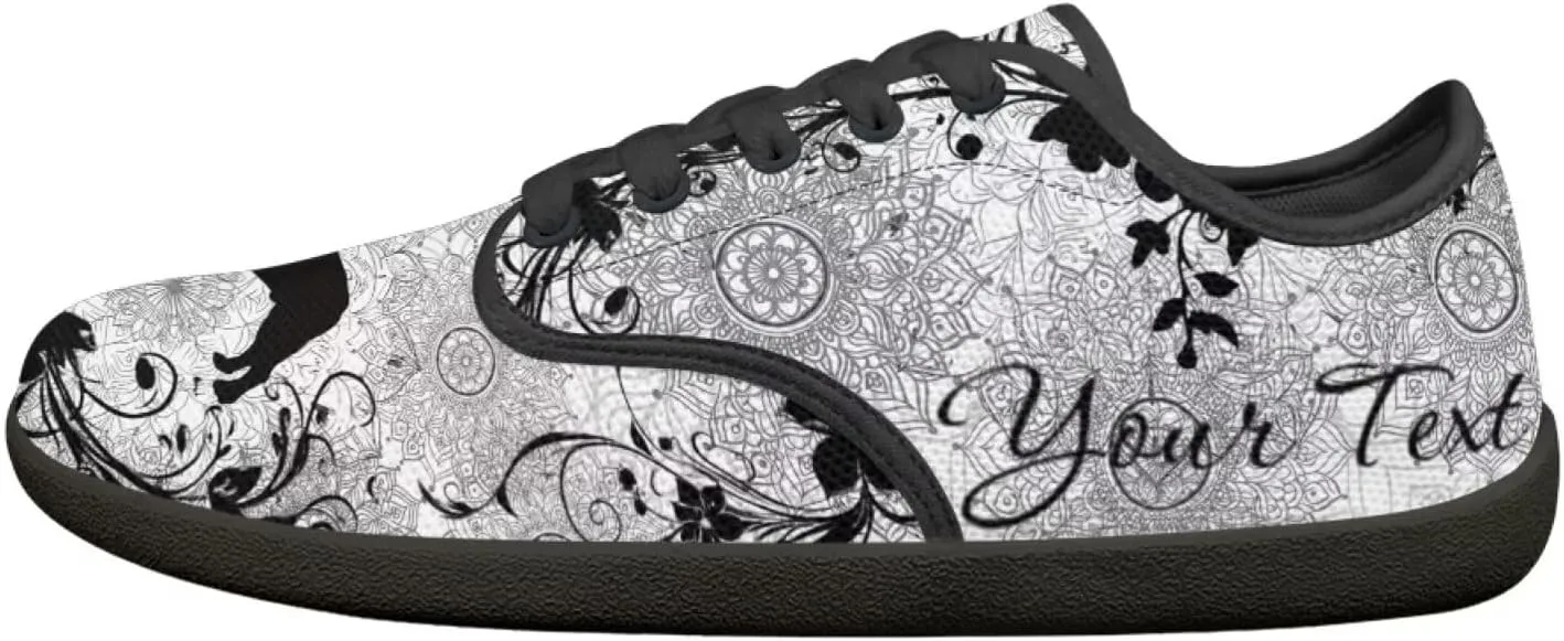 Unisex Custom Running Sneakers Walking Shoes Work Loafers Design Your Own Text/Name for Women Men