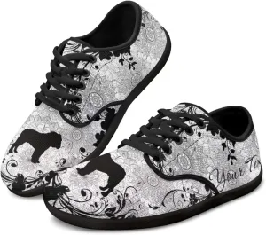 Unisex Custom Running Sneakers Walking Shoes Work Loafers Design Your Own Text/Name for Women Men