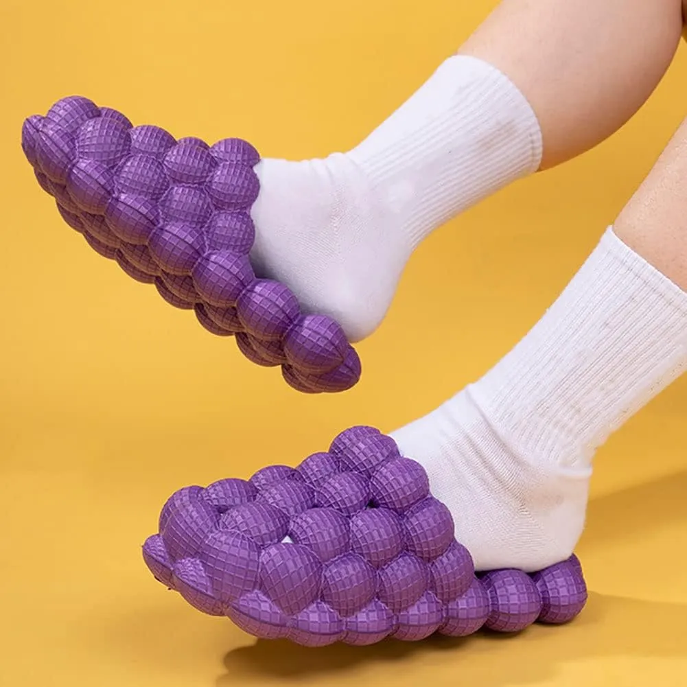 Unisex Lychee Sandals Lychee Slippers Home Shower Beach Slides Stress Relief Massage Slippers for Indoor & Outdoor