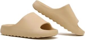 Unisex Pillow Slippers Slides for Women and Men, EVA Comfort Super Soft Quick Drying Rubber Shower Cloud Slides, Lightweight Spa Massage Summer Sandals for Adult Couples Indoor and Outdoor