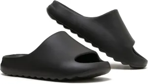 Unisex Pillow Slippers Slides for Women and Men, EVA Comfort Super Soft Quick Drying Rubber Shower Cloud Slides, Lightweight Spa Massage Summer Sandals for Adult Couples Indoor and Outdoor