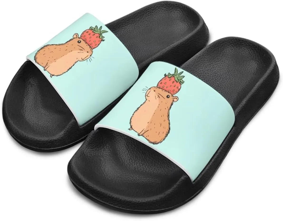 Unisex Slides for Girls Boys Comfortable Slippers Slides Non-slip Shower Shoes House Fashion Thick for Indoor & Outdoor Gifts