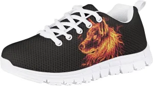 Uourmeti School Sneakers for Girls Boys Kids Running Tennis Shoes Lace Up