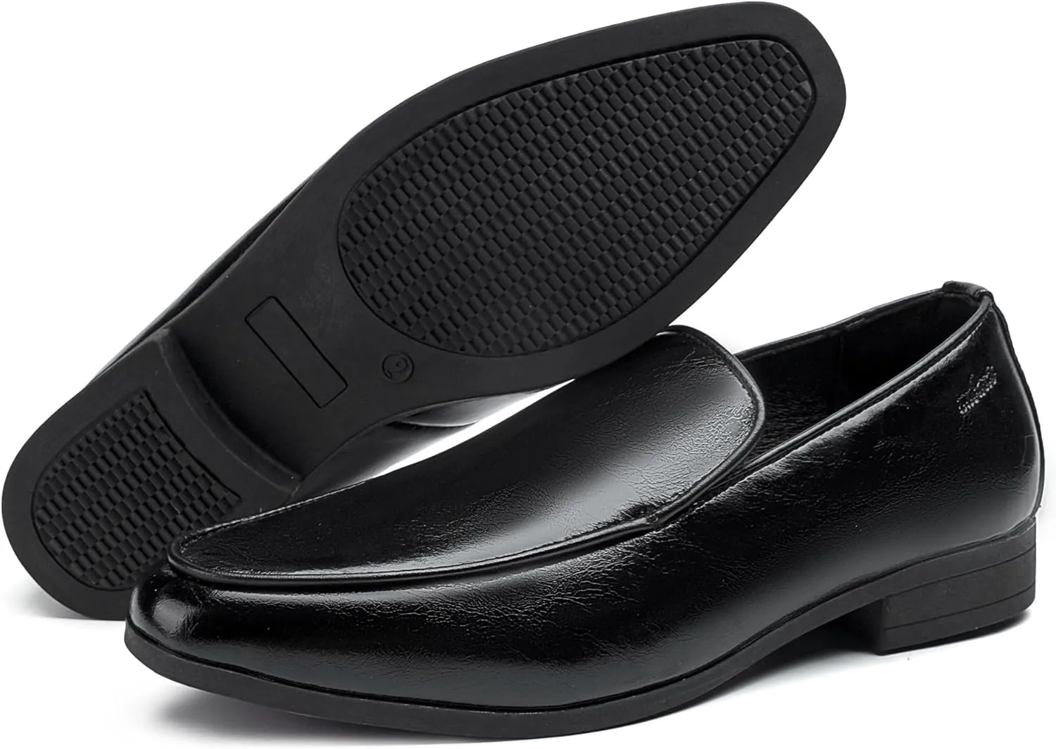 UUBARIS Mens Dress Loafers Tuxedo Suit Slip on Shoes