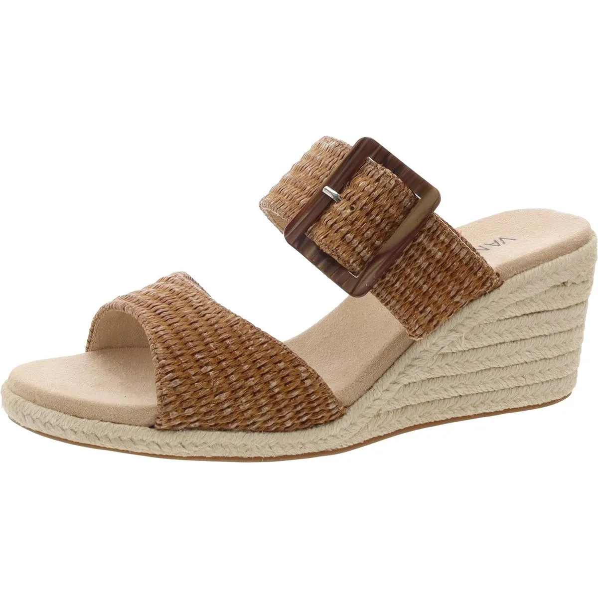 VANELi Womens Layla Buckle Woven Espadrilles