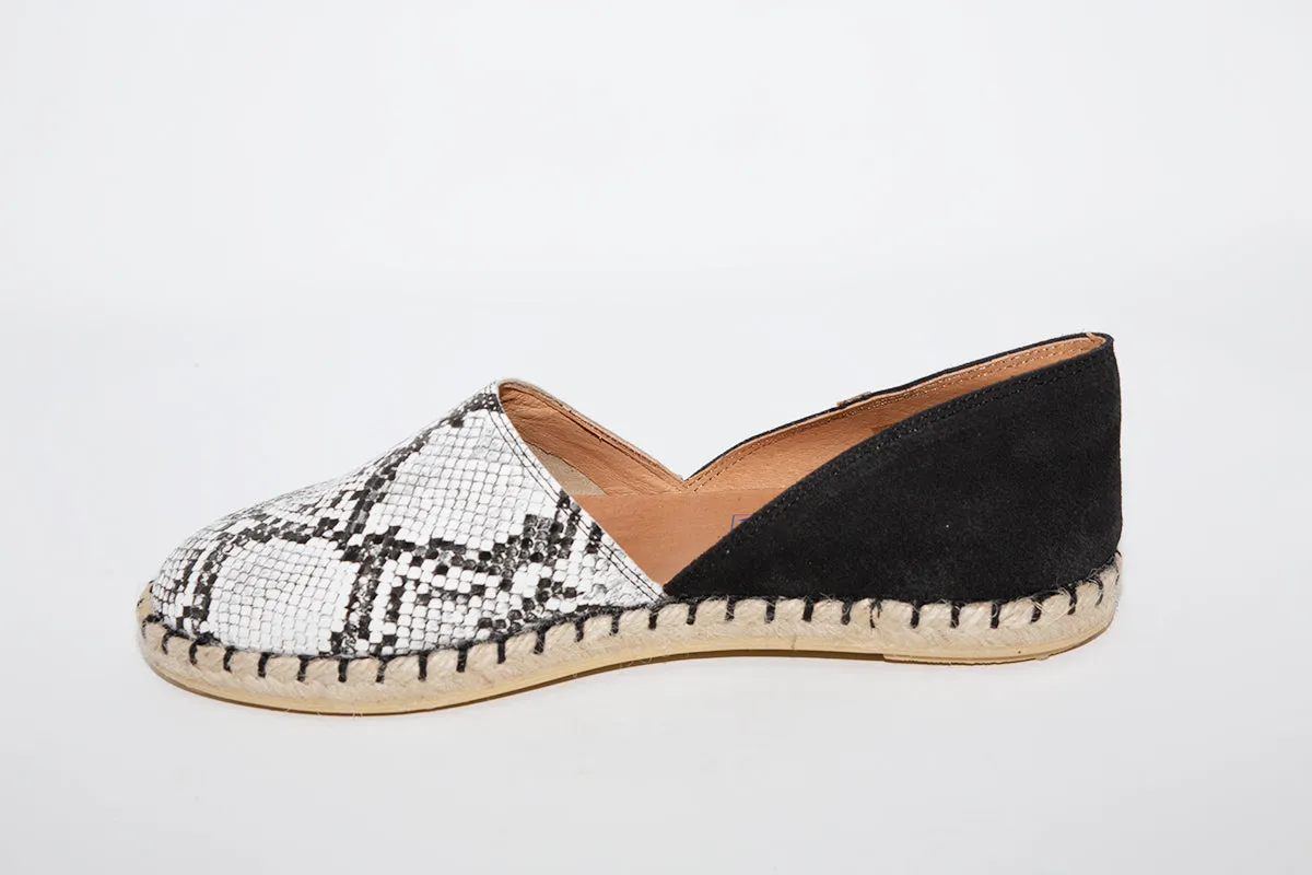 VERBENAS ESPADRILLES CARMEN - BLACK SNAKE PRINT